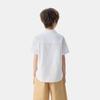 GAP Boys' 2025 Summer Oxford Bear Embroidered Short Sleeve Shirt
