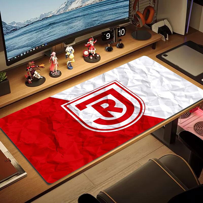 SSV Jahn Regensburg Large Size Mouse Pad Large Gaming Table Cushion Non-slip Laptop Tablet Big Mousepad XXL Mat Mini PC Playmat With Lock edge