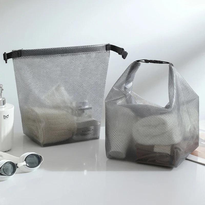 1×Waterproof Storage Bag Fitness Gym Swimming Clothing Storage Pouch Large Capacity Handbag Men Women Outdoor Travel Washing Bag