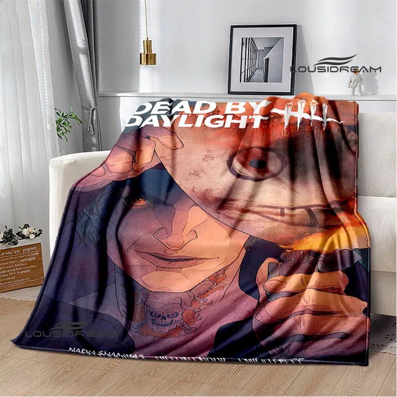 

3D Игра D-Dead By Daylight Принт Одеяла Детское Теплое Одеяло Мягкое и Удобное Одеяло Домашнее Дорожное Одеяло Подарок на День Рождения 30x40in