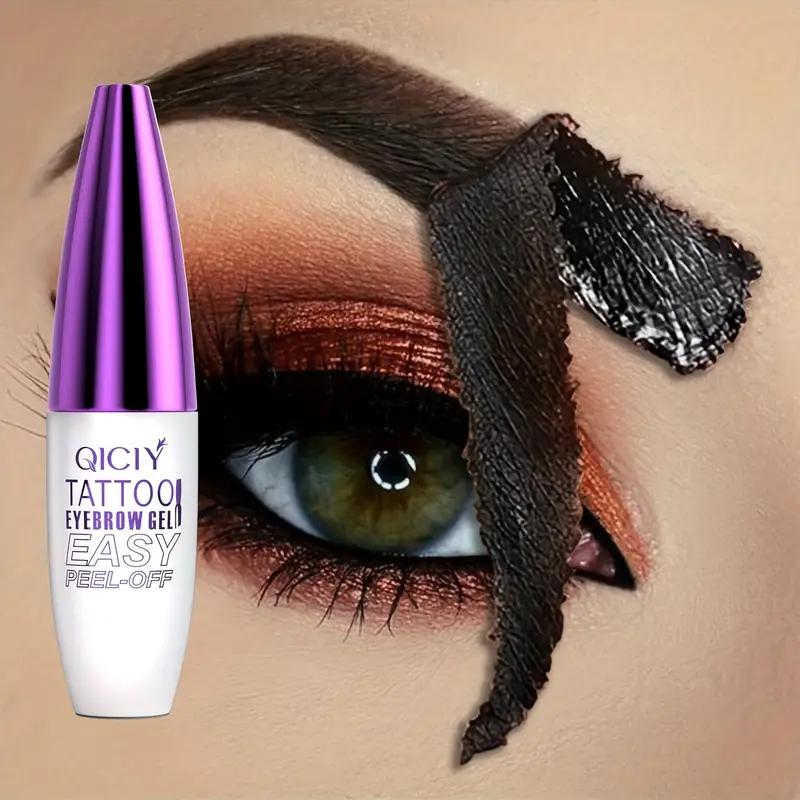 Semi-Permanent Eyebrow Tattoo Gel Paste with Easy Peel-Off Formula for Lasting Waterproof Effect