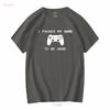 I Paused My Game To Be Here Play 5 Funny PS5 Station Gamer T Shirt Vintage Washed Versatile Stretched Unisex Homme Fashion