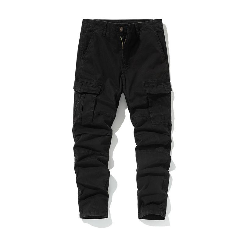 New Men's Straight Overalls Wear-resistant Multi-pocket Tide Brand Mountaineering Outdoor Sports Casual Trousers