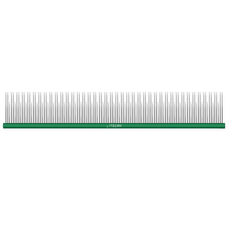 Professional Pet Grooming Comb Dogs Cats Stainless Steel Fine Teeth Detangling Straight With Ergonomic Handle