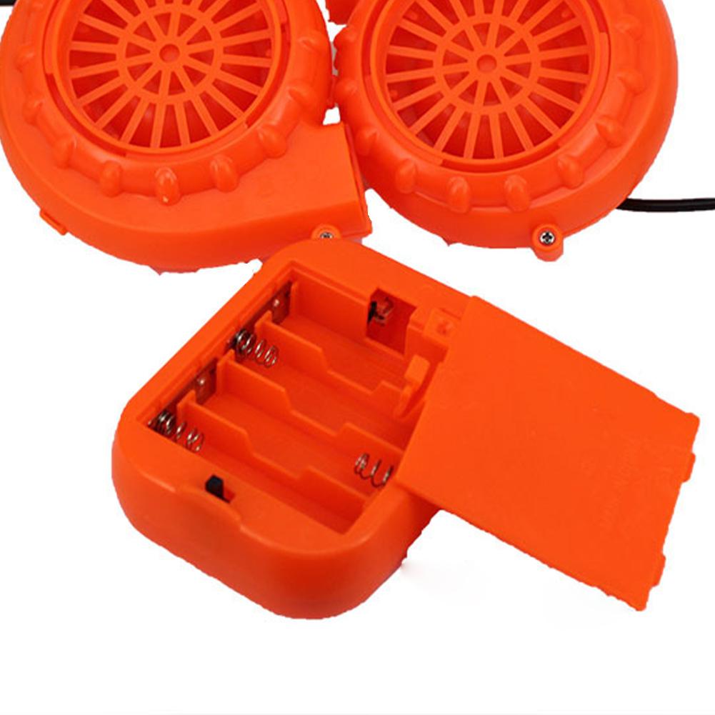 Elektrischer Mini-Ventilator Gebläse 6V Batteriebetrieben Gebläse Großer Luftstrom Aufblasbares Kostüm Gebläseventilator für Halloween Dinosaurierkostüm