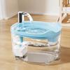 Automatic Cat Water Fountain Quiet Circulating Pet Drinking Bowl with Dual Filtration System USB Charging 1.5L BPA-Free Plastic Water Dispenser