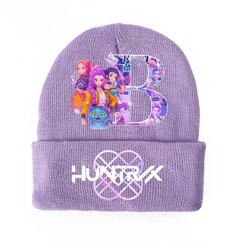 KPop Dem0n Hnuters Strickmützen Winter Warme Winddichte Mütze Anime Beanie Kinder Kinder Mützen