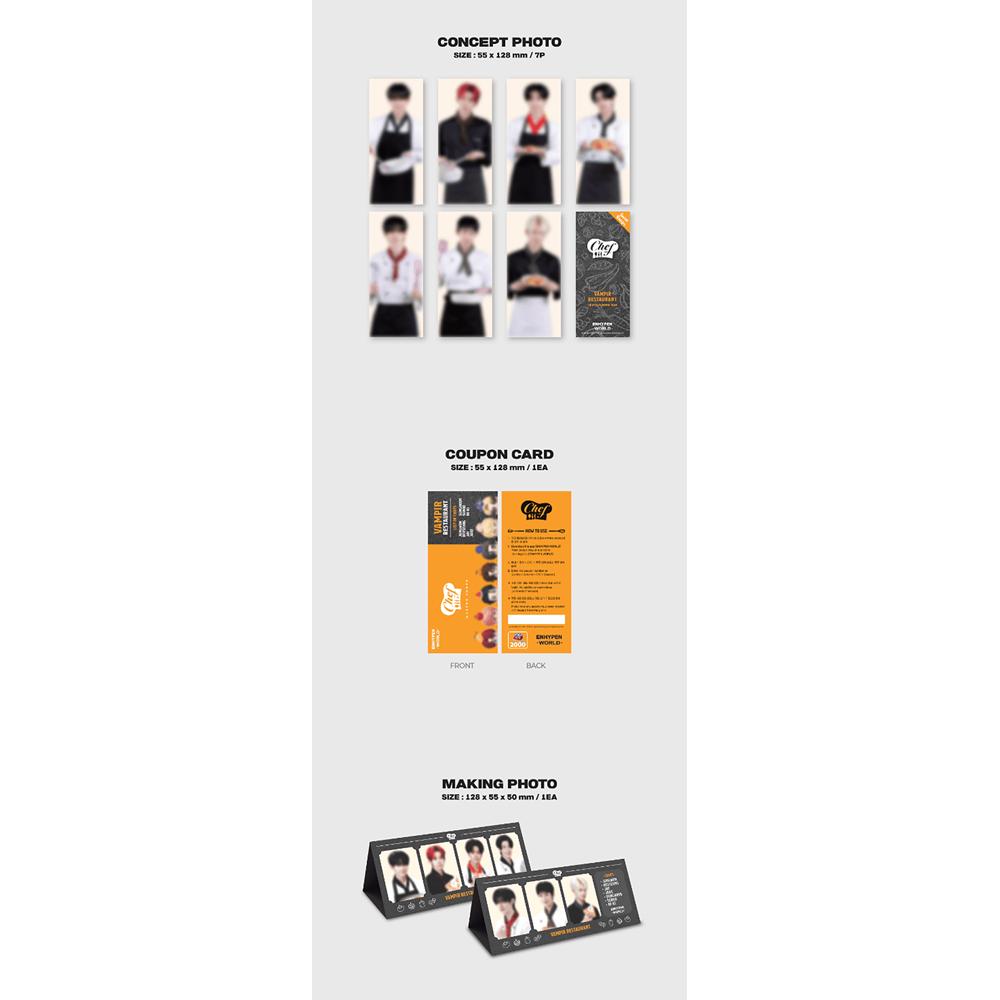 ENHYPEN [ENHYPEN DÜNYA KUPON KARTI KOLEKSİYONU] CHEF BASIC vers.