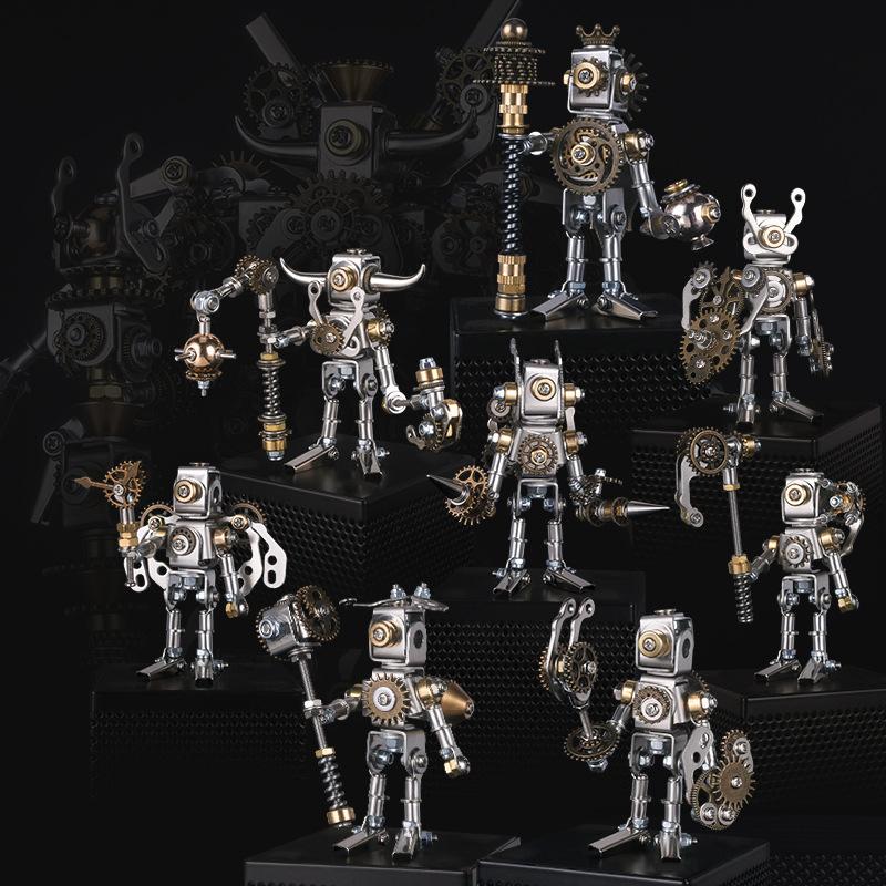 Mechanical Saints 3D Metal Puzzle Blind Box Steampunk Assembled Models DIY Fashionable Handicraft Gifts Jigsaw Puzzle Playthings designed for Children
