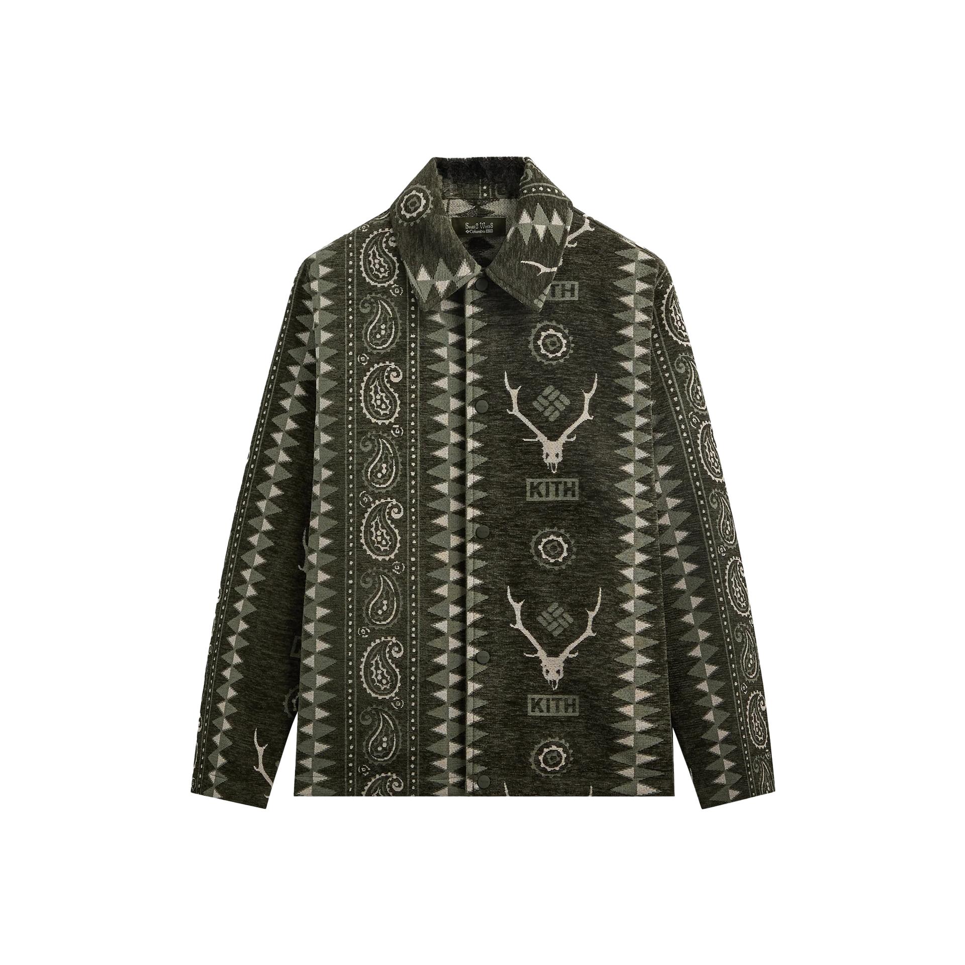 

Kith X Columbia South2 West8 Tapestry Coach Jacket Fashion Comfortable Versatile Men Jacket Caramel KHM010782-387 XL