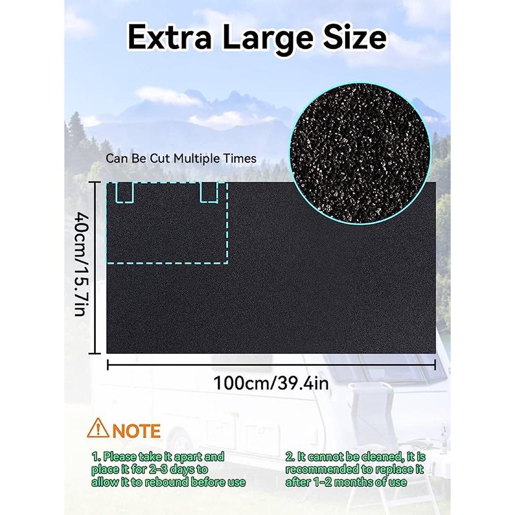 Black Air Filter Air Filter Pad Home Use Professional Use Efficient RV Air Conditioning Filter Filters Grease And Particles