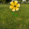 Windspiel für den Außenbereich Bunte Metallblumen-Windmühle Dekorative Blumen-Windräder Gartenstab für Hof Terrasse Rasen Gartendekoration