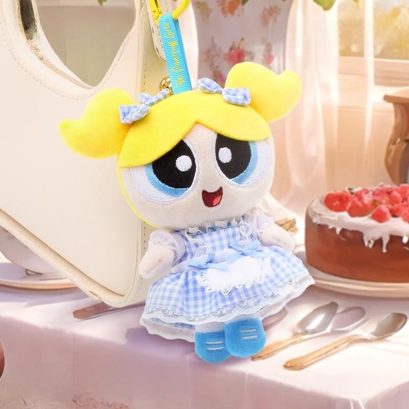 Powerpuff Blossom Girls Lolita Dress Up Cartoon Plush Figure Pendant Room Decor
