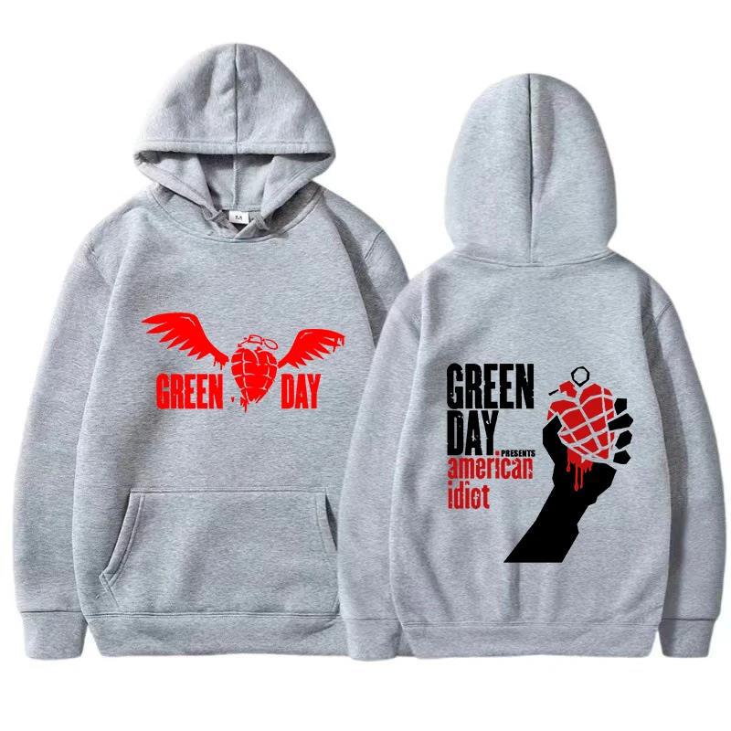 Green Day Saviors Printed Men's Hoodies Men Women Hooded Sweatshirts Casual Pullovers Autumn Winter Streetwear Hoodie