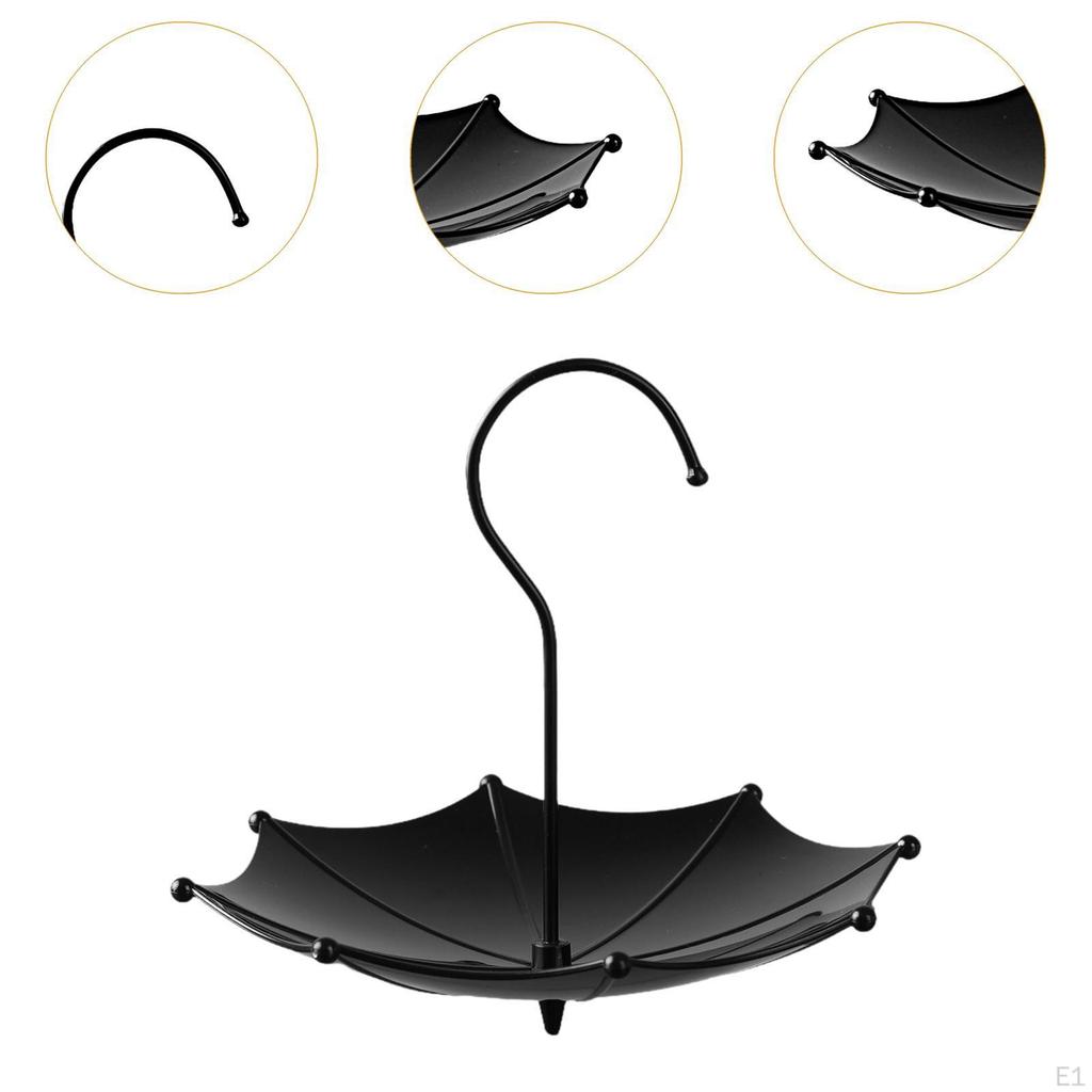 Regenschirmförmiger Vogelfutterspender Hängend Einzigartige Gartendekoration Futterrinne für Hof Rasen