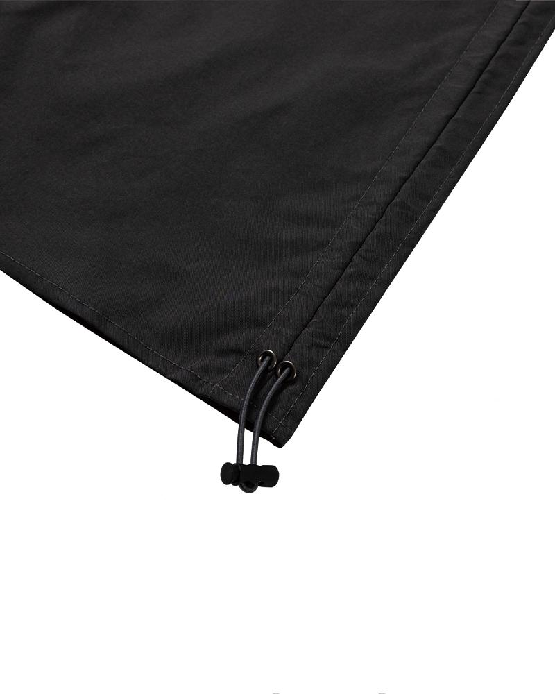 Moa Shirred Cargo Maxi Skirt (Charcoal)