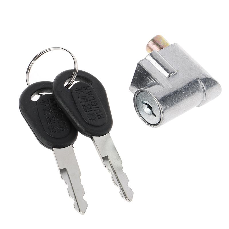 Electric Car Anti-theft Ignition Lock Battery Safety Pack Box Lock + 2 key For Motorcycle Electric Bike Scooter E-bike