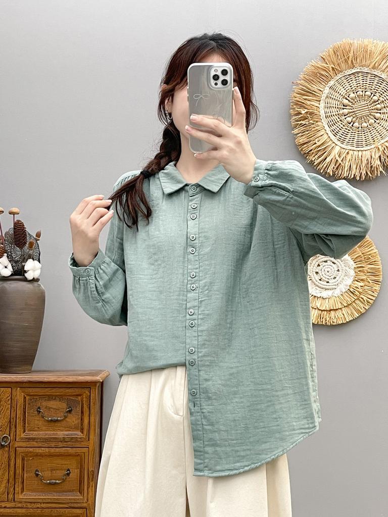 Solid Shirts Blouses Base Shirts Office Wear Women Autumn Clothes Women