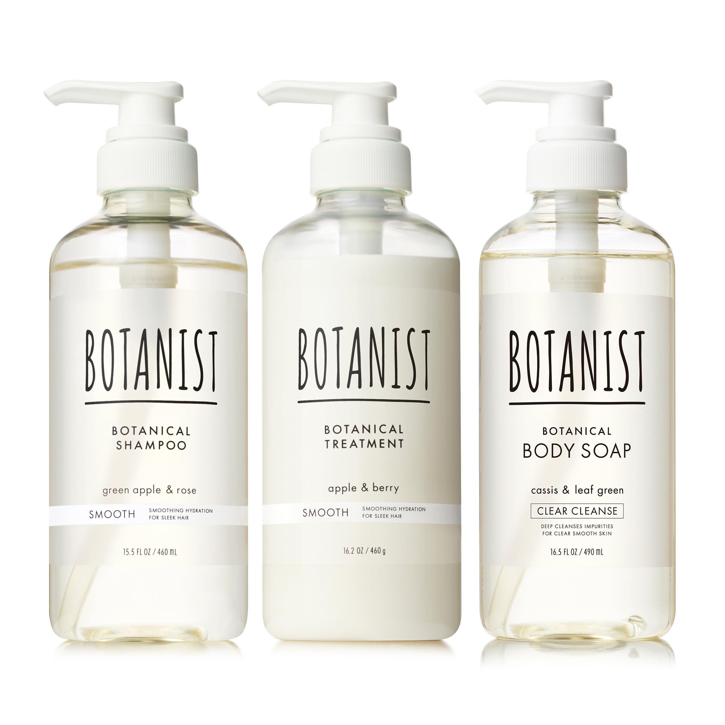 

BOTANIST Шампунь-мыло для тела, набор из 3 предметов, Smooth x Clear Cleanse