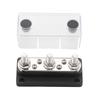 300A Bus Bar 48V Power Distribution Block 3/8 Studs Bus Bar Board 3+4 Way for RV Marine Boat for Vehicle Car Automobile Caravan