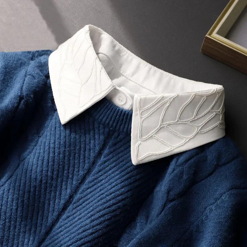 White False Collar for Women Shirt Detachable Collars Sweater Fake Collar Women Lace Neck Collars Nep Kraagie Clothing Accessory