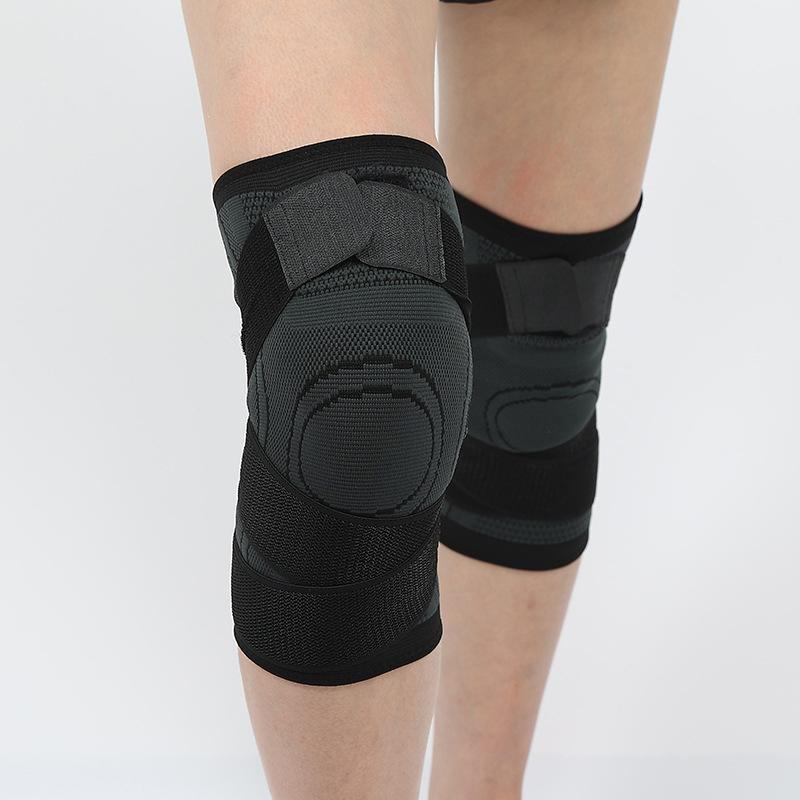 

Sports Pressurized Knitted Straps Polyester Knee Pads Unisex Running Mountaineering Knee Pads Sports Protective Gear XL