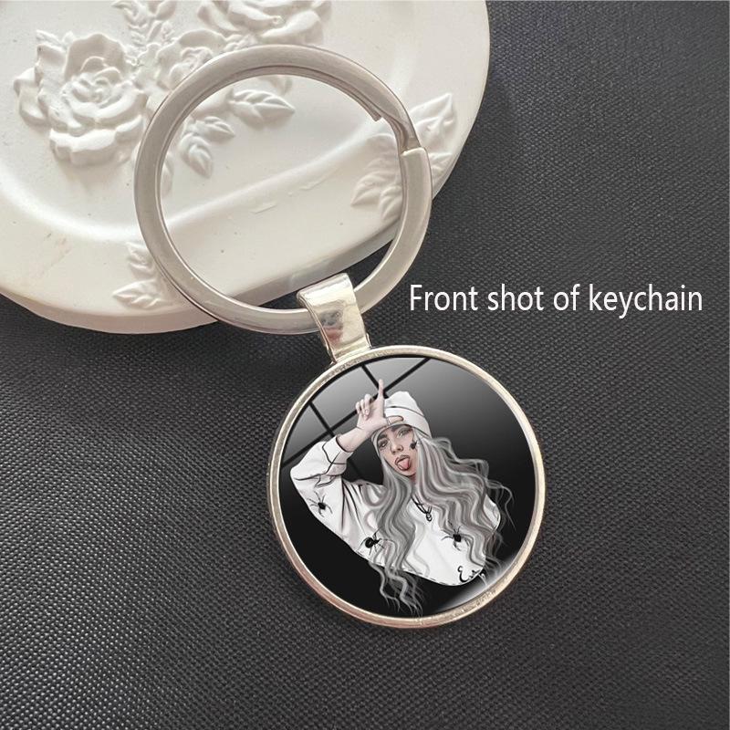 Billie Eilish Star Style Alloy Keychain
