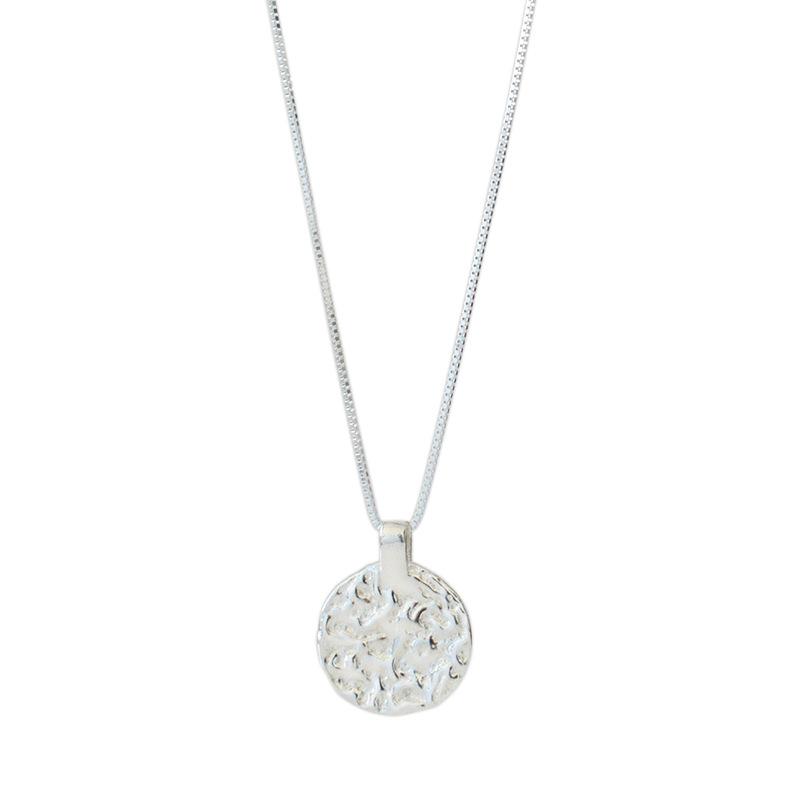 Popular 925 Silver Sparkling Round Necklace For Women Fine Jewelry Wedding Party Birthday Gift