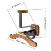 1pc Helmet Rack Wall Mount Motorcycle Helmet Holder Wooden Bicycle Display Hanger with Hooks All-in-one Helmet Key Rack