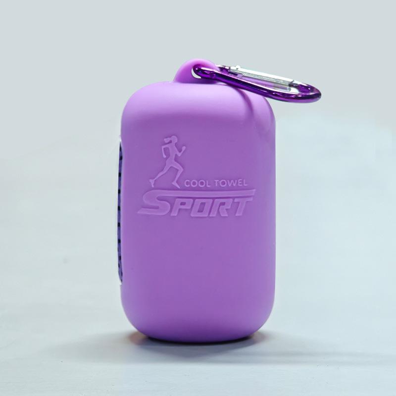 Portable Silicone Quick-Dry Cooling Towel Set with Breathable Storage Box