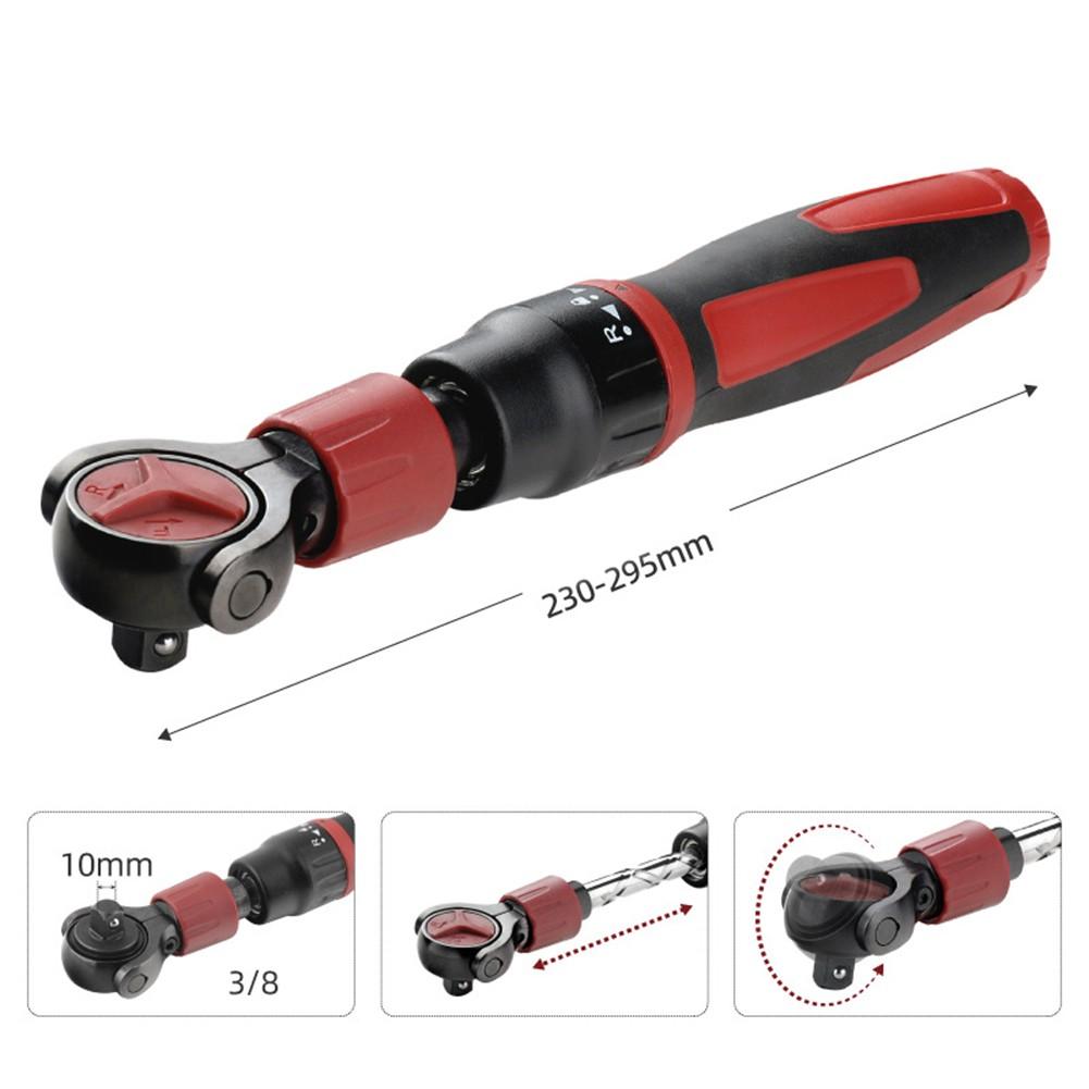 

3/8in Drive Socket Flexible Head Wrench Telescopic Ratchet Wrench
