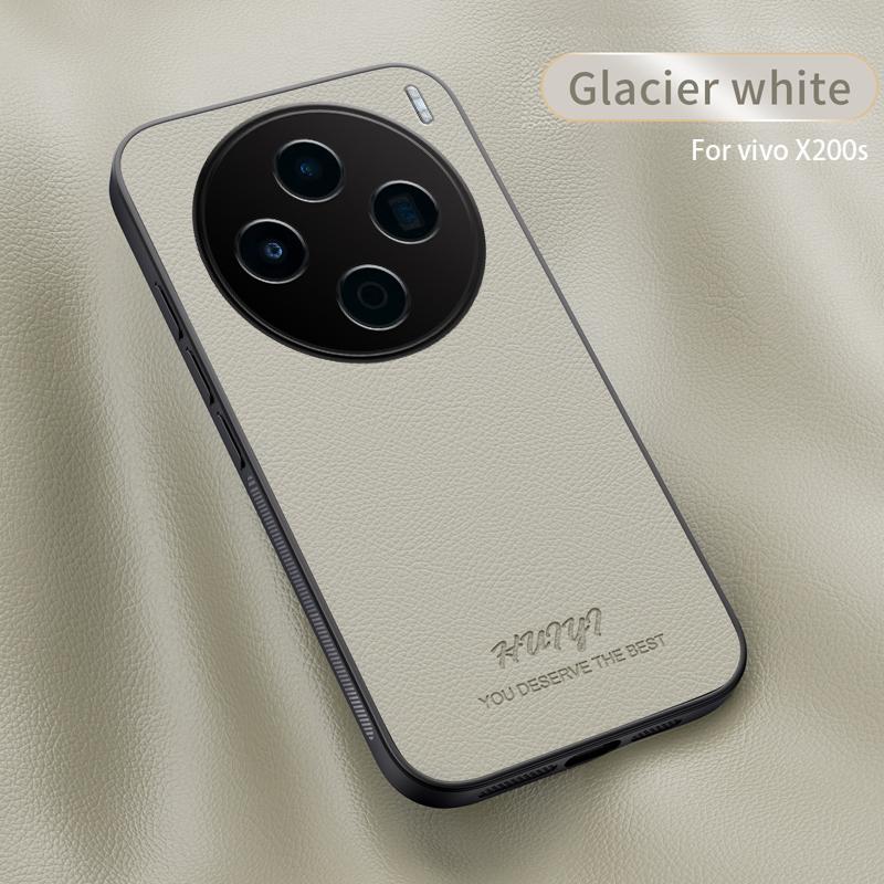 Leather Case for Vivo X200s 5G X 200S Car Magnetic Holder Wireless Charging Silicone Hard Shockproof Phone Cover vivoX200s Shell
