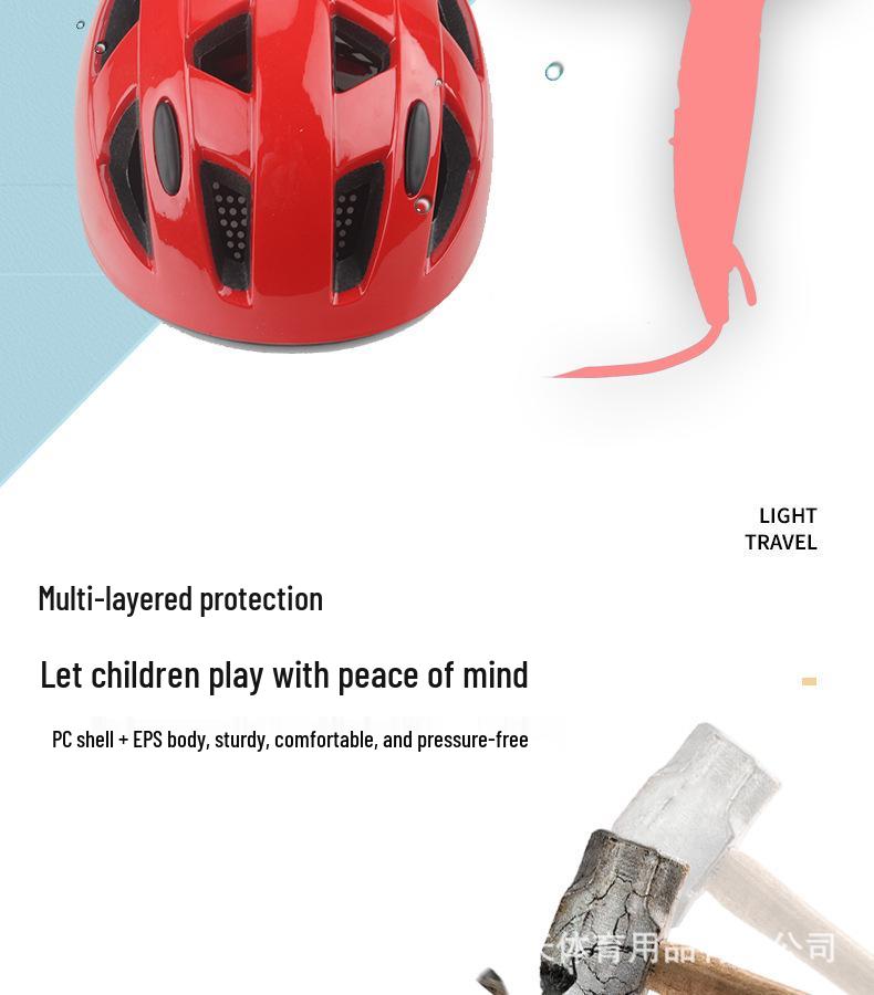 Adjustable Children's Safety Helmet for Skating and Cycling