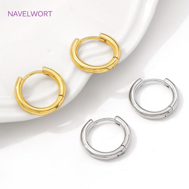 High Quality Simple Round Earrings 18K Gold Plated Brass Vintage Geometry Hoop Earring For Women Fashion Jewelry Gift 2026