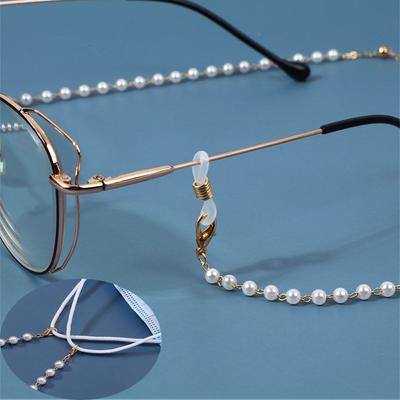 Pearl Necklace Anti-lost Reading Glasses Cords Face Mask Chains Sunglasses Lanyards Glasses Chain