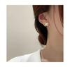 Simple And Small Geometric Square Stud Earrings Femininity Earrings Cold Wind Niche Design Ear Jewelry