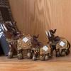 Model Elephant Figurine Ornament Simulated Resin Animal Sculpture  Balcony Garden Supplies