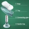 1PC Elegant Leaf Soap Holder Drains Powerful Adsorption Enhances Bathroom Decor and Keeps Soap Dry