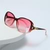 Fashion Gradient Sunglasses Classics Women Elegant Fox Head Curved Sun Glasses Retro Sunshade Non-polarized Glasses