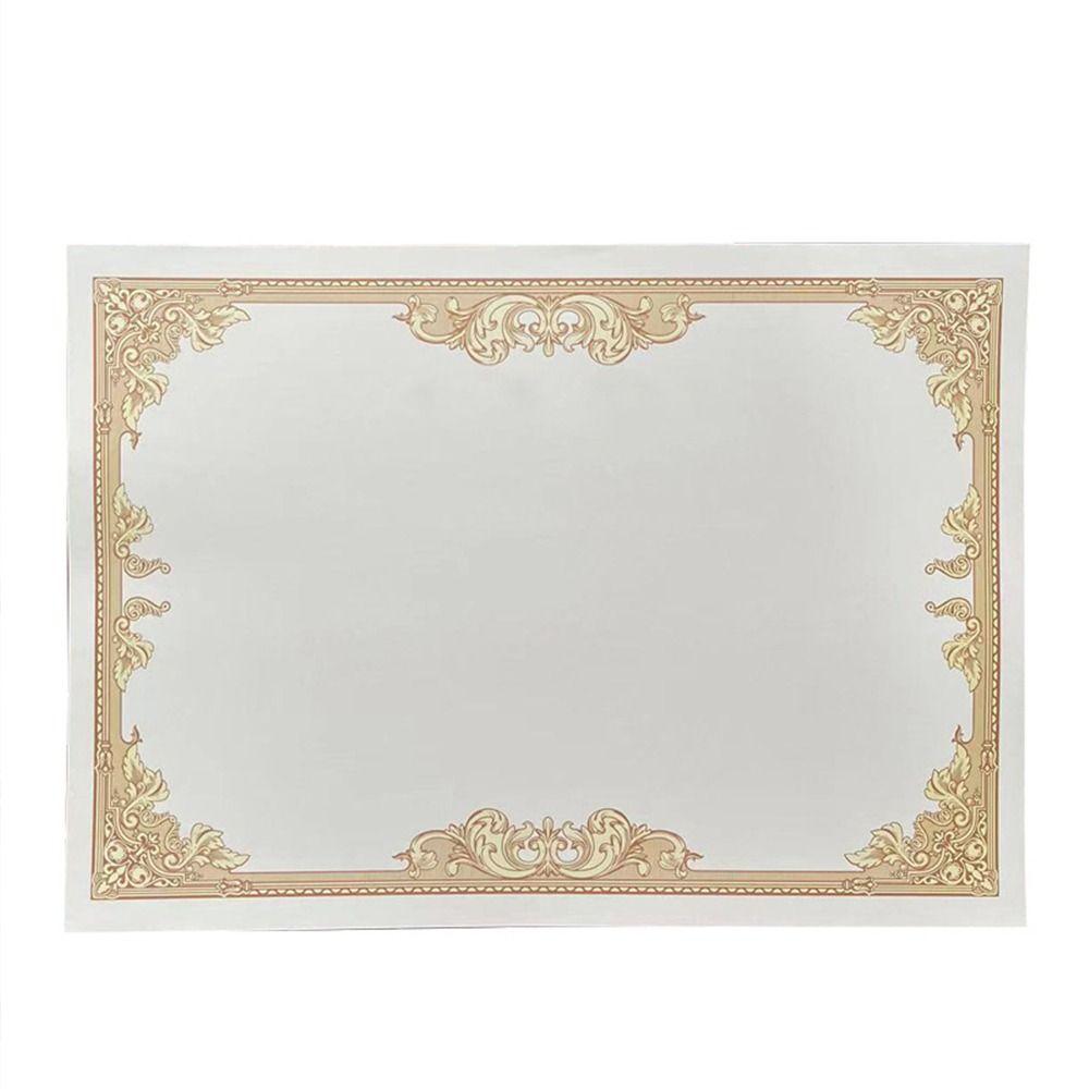 10 Sheets Plain Inner Page A4 Certificate Inner Page Diploma Cardstock Paper  Award Certificate