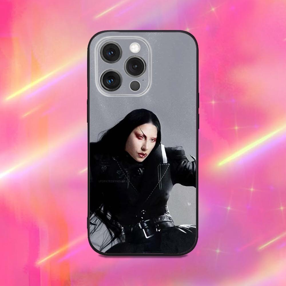 Mayhem L-Lady G-Gaga Phone Case For iPhone 16,15,14,13,12,11,Pro,Max,Plus,X,XS,XR,SE,8,7,Mini,Soft Silicone Black Case