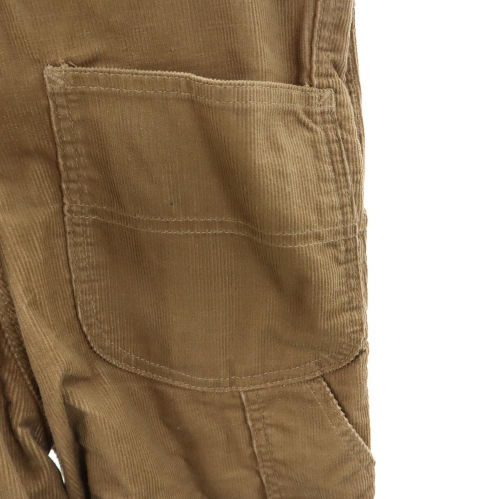 unused Lee 80s Vintage deadstock with flasher Corduroy Overall w26 beige Women Used