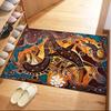 Aboriginal Artwork Floor Mats for Living Room, Bedroom and Room Decoration Are Suitable for Gifts.