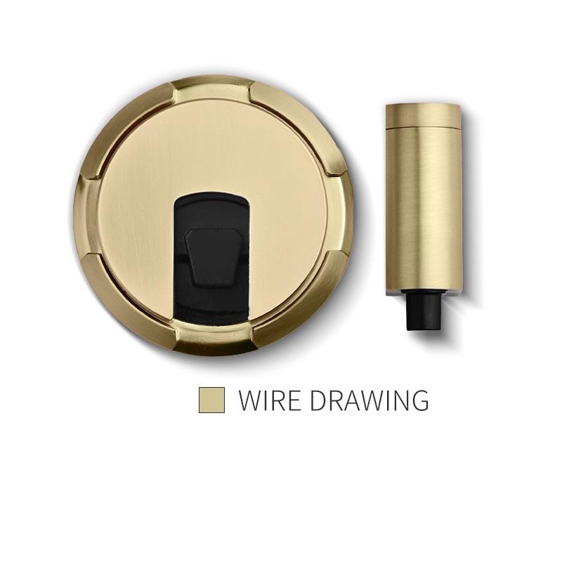 No Magnetic Mechanical Floor Door Stopper Holder, Windproof Double no - Hole Design, Suitable for Door Heights 5-20mm from Floor