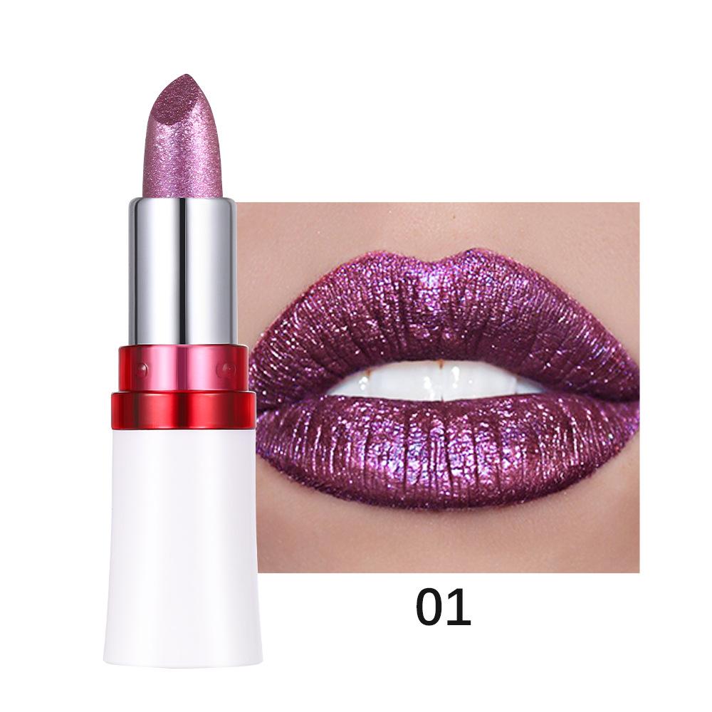 Chameleon Lipstick Pearl Lip Gloss Sparkling Glitter & Shine - Long Lasting & Moisturizing Lipstick Highly Pigmented Lip Stain Gift for Women