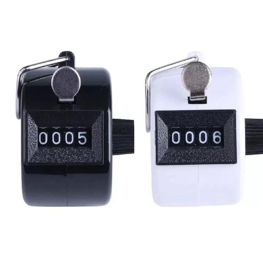 Handheld 4 Digital Tally Counter Mechanical Palm Clicker Number Count Assorted 8 Color Tally Counter Number Count 1