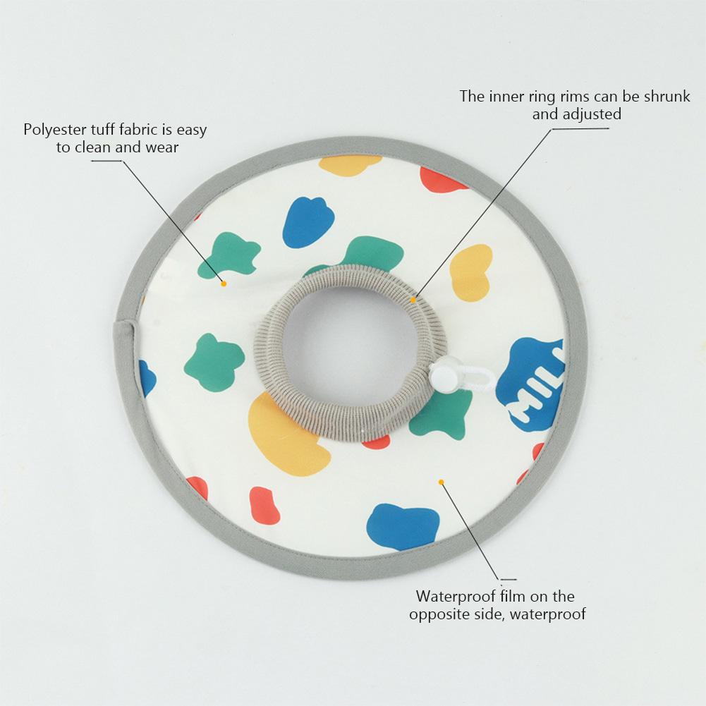 Cat Recovery Collar, Protective Adjustable Pet Cone E Collar Prevent From Licking Wounds After Surgery For Cats Not Block Vision