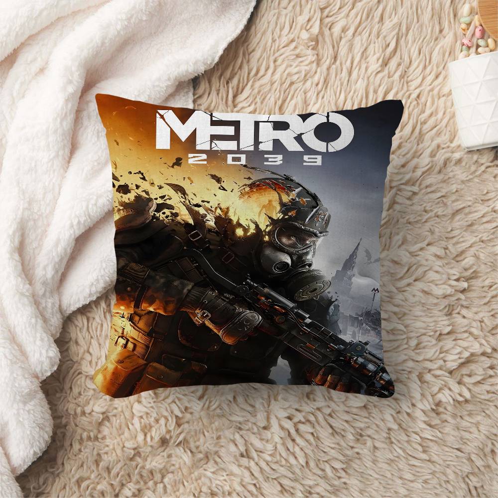 MMetro Anime Video Game Cushion Cover Pillowcase Upholstery Sofa Throw Pillow Home Decor Pillowcas