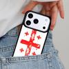 Georgia Flag Phone Case for iPhone 16e 15 14 13 12 17 Pro Max Plus Air 17pro Cover Coque