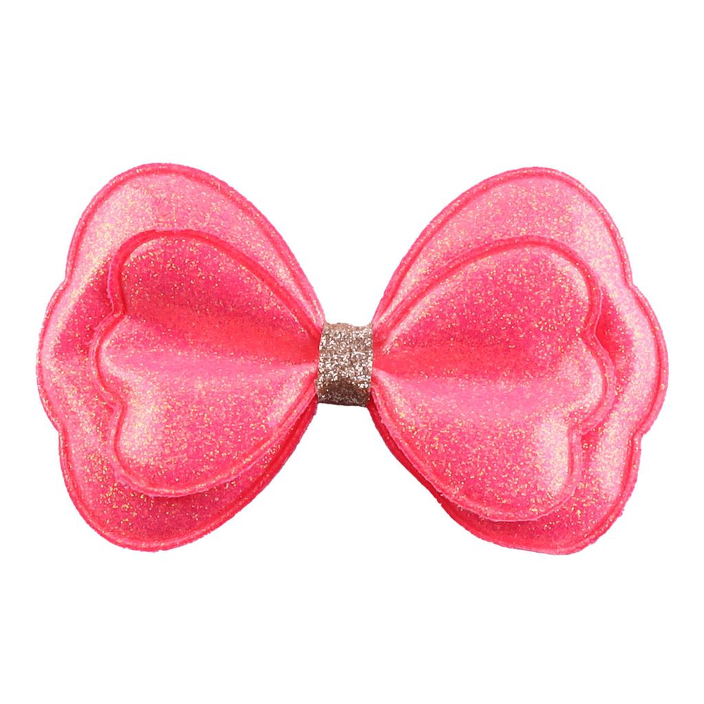 Clipsuri de păr cu fundițe drăguțe pentru fete, fundițe cu sclipici, clipsuri colorate, fundițe din material curcubeu, ornamente pentru meșteșuguri DIY, ac de păr, accesorii de păr